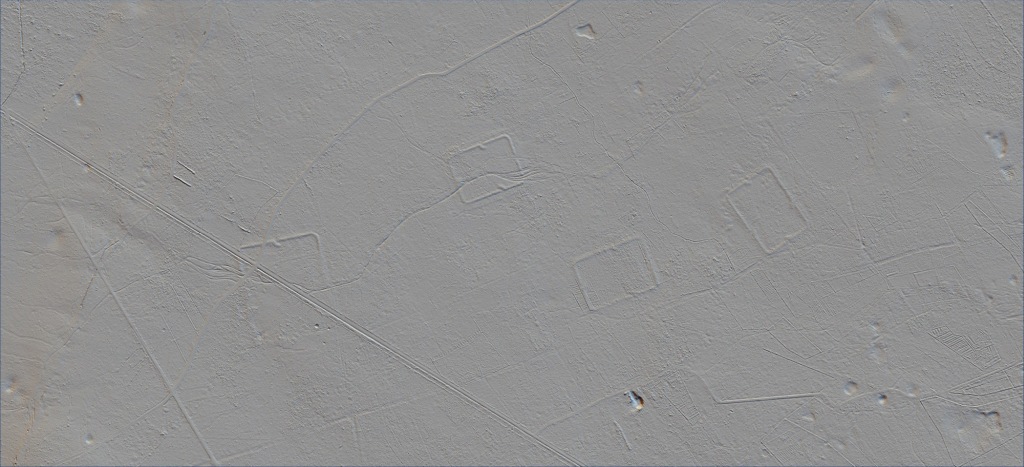 luftgestützter LiDAR Scan einer Oberfläche