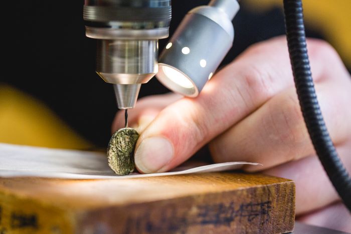 Analysis of a 3rd-century AD coin imitation as part of a Heidelberg research project