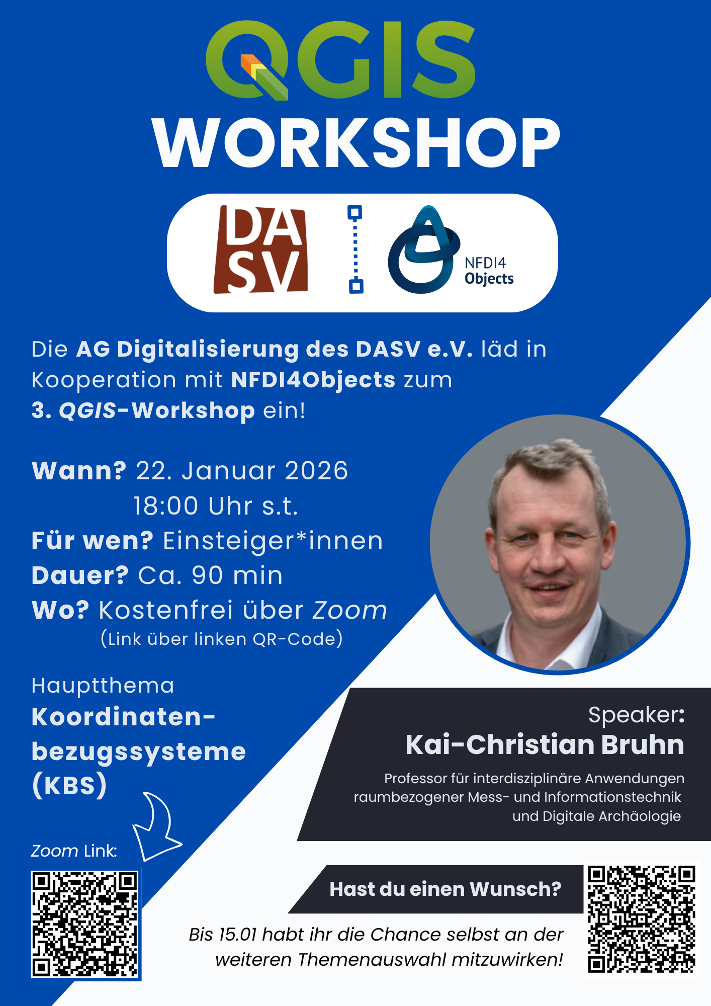 Poster des DASV e.V. zum Event